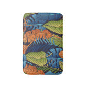 熱帯葉のフローラ、シームレスなパターン。 バスマット (正面縦)