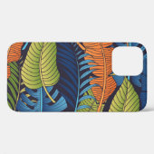 熱帯葉のフローラ、シームレスなパターン。 Case-Mate iPhoneケース (裏面 (横))