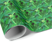 熱帯葉のヤシの木の ラッピングペーパー (ロールコーナー)