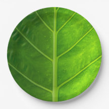 熱帯葉の使い捨て可能な紙皿