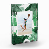 熱帯葉の写真のブロックフレーム フォトブロック (左)