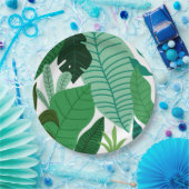 熱帯葉の庭のテーマのパーティーの束 ペーパープレート (パーティー)