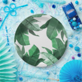 熱帯葉の紙皿 ペーパープレート (パーティー)