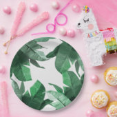 熱帯葉の紙皿 ペーパープレート (パーティー)