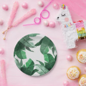 熱帯葉の紙皿 ペーパープレート (パーティー)