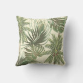 熱帯葉の継ぎ目のない模様 クッション (裏面)