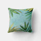 熱帯葉の背景 クッション (裏面)