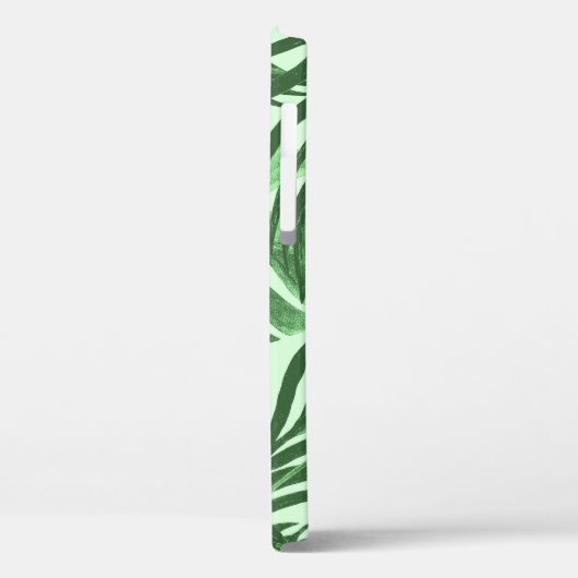 熱帯葉の花と花、水彩パターン。 Case-Mate iPhoneケース (裏面 / 左)