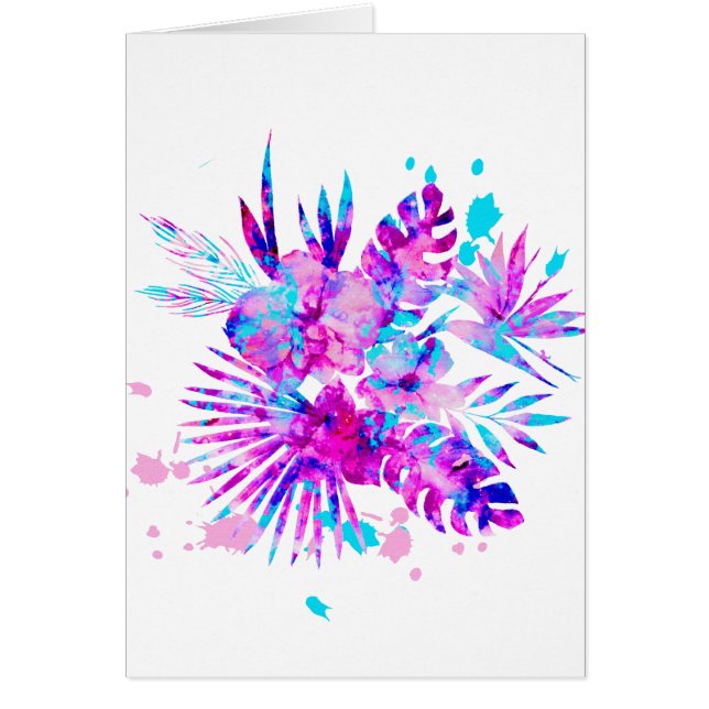 熱帯葉の花 (正面)