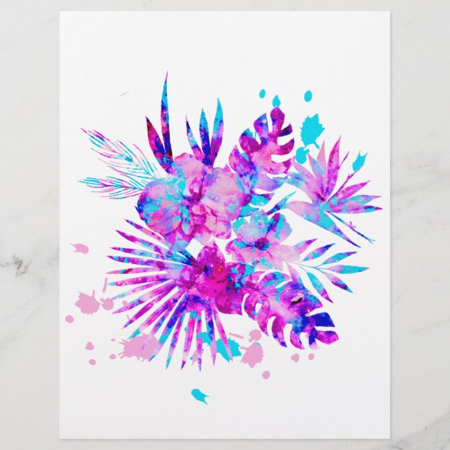 熱帯葉の花 (正面)