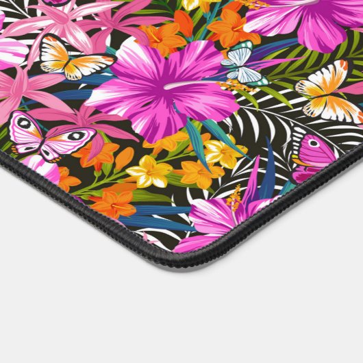 熱帯葉の花 デスクマット (コーナー)