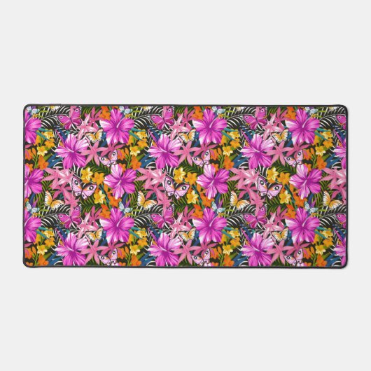 熱帯葉の花 デスクマット (正面)