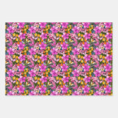 熱帯葉の花 ラッピングペーパーシート (正面3)