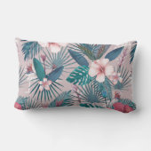 熱帯葉の花 ランバークッション (裏面)