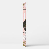 熱帯葉の花、手のパタ色彩の鮮やかーン。 Case-Mate iPhoneケース (裏面 / 右)