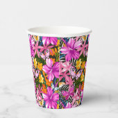 熱帯葉の花 紙コップ (右)