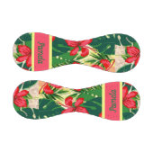 熱帯葉の花 野球ボール (パネル)