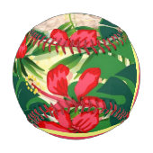 熱帯葉の花 野球ボール (裏面)