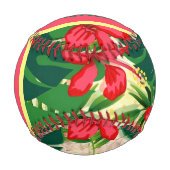 熱帯葉の花 野球ボール (正面)