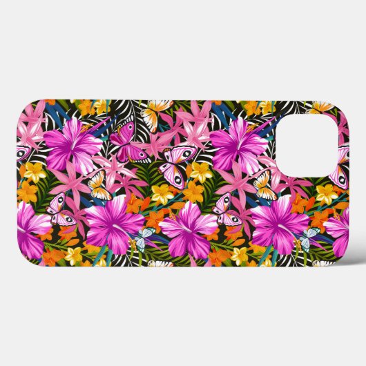 熱帯葉の花 Case-Mate iPhoneケース (裏面 (横))