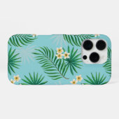 熱帯葉の花 iPhoneケース (裏面横)