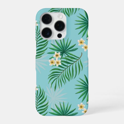 熱帯葉の花 iPhoneケース (裏面)