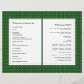 熱帯葉の金ゴールド折り畳み式結婚式 (裏面)