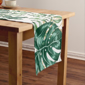 熱帯葉のMonsteraの家の装飾の台所 ショートテーブルランナー (インサイチュ)