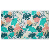 熱帯葉カラフルコラージ ファブリック (ファットクウォーター)