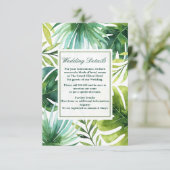 熱帯葉ハワイアンサマー結婚ズ詳細 エンクロージャーカード (スタンド正面)