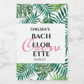 熱帯葉バチェロレッテクルー夏パーティー ワインラベル (シングルラベル)