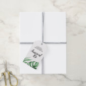 熱帯葉バチェロレッテサバイバルキットラベル ギフトタグ (より糸付き)