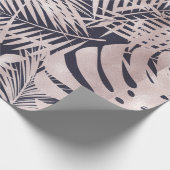 熱帯葉バラ金ゴールドホイルフェイクラッピング紙 ラッピングペーパー (角)