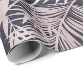 熱帯葉バラ金ゴールドホイルフェイクラッピング紙 ラッピングペーパー (ロールコーナー)