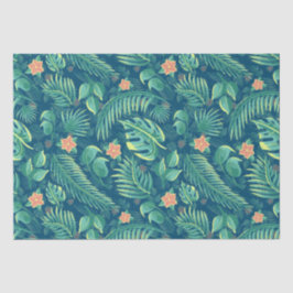 熱帯葉パターンティッシュペーパー 薄葉紙
