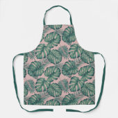 熱帯葉パターン エプロン (正面)