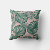熱帯葉パターン クッション (裏面)