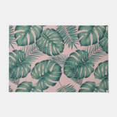 熱帯葉パターン ドアマット (正面)