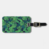 熱帯葉パターン ラゲッジタグ (正面横)
