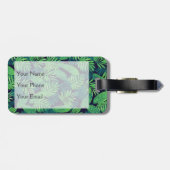 熱帯葉パターン ラゲッジタグ (裏面横)