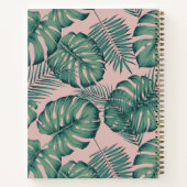 熱帯葉パターン |休暇 ノートブック (裏面)