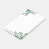 熱帯葉パーソナライズされた ポストイット (アングル)