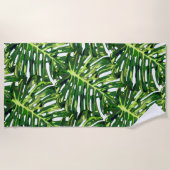 熱帯葉ビーチタオル ビーチタオル (正面)