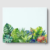 熱帯葉フローラビーチ結婚式 ゲストブック (裏面)