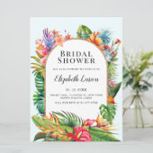 熱帯葉フローラビーチ結婚式 招待状 (スタンド正面)