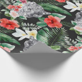 熱帯葉フローララッピング紙 ラッピングペーパー (角)
