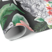 熱帯葉フローララッピング紙 ラッピングペーパー (ロールコーナー)