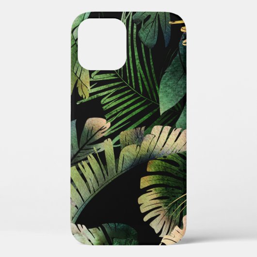 熱帯葉フローラ:夏のシームレス Case-Mate iPhoneケース (裏面)