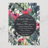 熱帯葉ブライダルシャワー結婚式招待状 招待状 (正面/裏面)