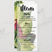 熱帯葉メニュー メニュー (正面/裏面)